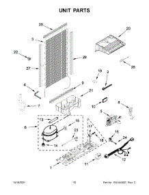 Unit Parts parts for Whirlpool Bottom-Mount Refrigerator WRB543CMJZ00 from AppliancePartsPros.com