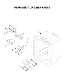 Refrigerator Liner Parts parts for Whirlpool Bottom-Mount Refrigerator WRF532SMHV01 from AppliancePartsPros.com