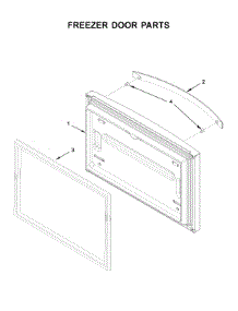 Freezer Door Parts parts for Whirlpool Bottom-Mount Refrigerator WRF532SMHV01 from AppliancePartsPros.com