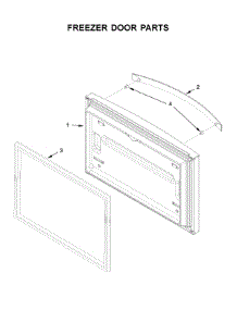 Freezer Door Parts parts for Whirlpool Bottom-Mount Refrigerator WRF532SMHW01 from AppliancePartsPros.com