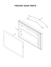 Freezer Door Parts parts for Whirlpool Bottom-Mount Refrigerator WRF532SMHZ02 from AppliancePartsPros.com