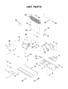 Unit Parts parts for Whirlpool Bottom-Mount Refrigerator WRF532SMHZ02 from AppliancePartsPros.com
