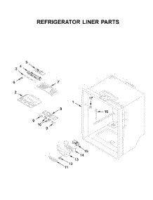 Refrigerator Liner Parts parts for Whirlpool Bottom-Mount Refrigerator WRF532SMHZ03 from AppliancePartsPros.com