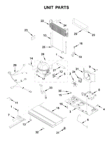 Unit Parts parts for Whirlpool Bottom-Mount Refrigerator WRF532SMHZ03 from AppliancePartsPros.com
