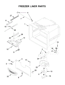 Freezer Liner Parts parts for Whirlpool Bottom-Mount Refrigerator WRF532SNHV01 from AppliancePartsPros.com