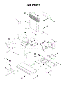 Unit Parts parts for Whirlpool Bottom-Mount Refrigerator WRF532SNHV01 from AppliancePartsPros.com