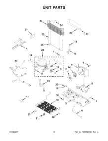 Unit Parts parts for Whirlpool Bottom-Mount Refrigerator WRF532SNHW03 from AppliancePartsPros.com