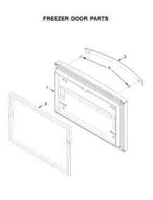 Freezer Door Parts parts for Whirlpool Bottom-Mount Refrigerator WRF532SNHZ02 from AppliancePartsPros.com
