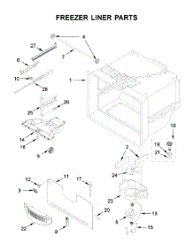 Freezer Liner Parts parts for Whirlpool Bottom-Mount Refrigerator WRF532SNHZ03 from AppliancePartsPros.com