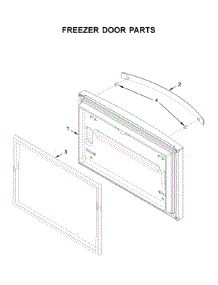 Freezer Door Parts parts for Whirlpool Bottom-Mount Refrigerator WRF532SNHZ03 from AppliancePartsPros.com