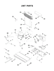 Unit Parts parts for Whirlpool Bottom-Mount Refrigerator WRF532SNHZ03 from AppliancePartsPros.com