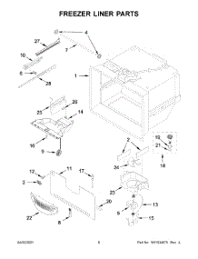 Freezer Liner Parts parts for Whirlpool Bottom-Mount Refrigerator WRF532SNHZ05 from AppliancePartsPros.com
