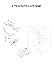 Refrigerator Liner Parts parts for Whirlpool Bottom-Mount Refrigerator WRF535SMHB01 from AppliancePartsPros.com