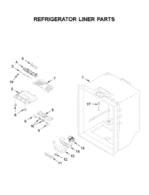 Refrigerator Liner Parts parts for Whirlpool Bottom-Mount Refrigerator WRF535SMHB02 from AppliancePartsPros.com