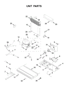 Unit Parts parts for Whirlpool Bottom-Mount Refrigerator WRF535SMHB02 from AppliancePartsPros.com