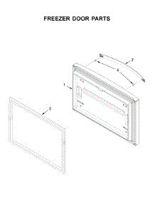 Freezer Door Parts parts for Whirlpool Bottom-Mount Refrigerator WRF535SMHW01 from AppliancePartsPros.com