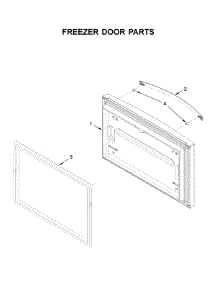 Freezer Door Parts parts for Whirlpool Bottom-Mount Refrigerator WRF535SMHW02 from AppliancePartsPros.com