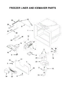Freezer Liner And Icemaker Parts parts for Whirlpool Bottom-Mount Refrigerator WRF535SMHZ03 from AppliancePartsPros.com