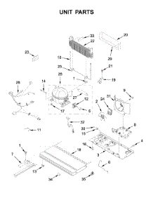 Unit Parts parts for Whirlpool Bottom-Mount Refrigerator WRF535SMHZ03 from AppliancePartsPros.com