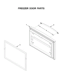 Freezer Door Parts parts for Whirlpool Bottom-Mount Refrigerator WRF535SWHB01 from AppliancePartsPros.com