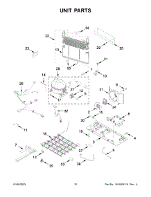 Unit Parts parts for Whirlpool Bottom-Mount Refrigerator WRF535SWHB08 from AppliancePartsPros.com