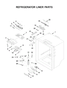 Refrigerator Liner Parts parts for Whirlpool Bottom-Mount Refrigerator WRF535SWHV01 from AppliancePartsPros.com