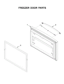 Freezer Door Parts parts for Whirlpool Bottom-Mount Refrigerator WRF535SWHV01 from AppliancePartsPros.com
