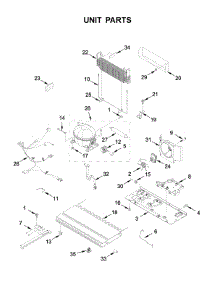Unit Parts parts for Whirlpool Bottom-Mount Refrigerator WRF535SWHV01 from AppliancePartsPros.com