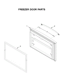 Freezer Door Parts parts for Whirlpool Bottom-Mount Refrigerator WRF535SWHV02 from AppliancePartsPros.com
