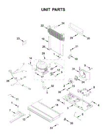 Unit Parts parts for Whirlpool Bottom-Mount Refrigerator WRF535SWHV02 from AppliancePartsPros.com