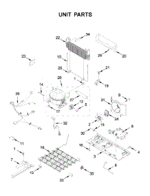 Unit Parts parts for Whirlpool Bottom-Mount Refrigerator WRF535SWHV03 from AppliancePartsPros.com