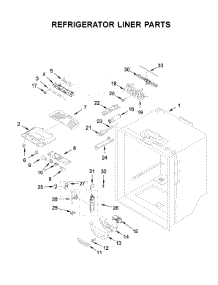 Refrigerator Liner Parts parts for Whirlpool Bottom-Mount Refrigerator WRF535SWHW01 from AppliancePartsPros.com