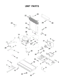 Unit Parts parts for Whirlpool Bottom-Mount Refrigerator WRF535SWHW01 from AppliancePartsPros.com