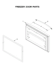 Freezer Door Parts parts for Whirlpool Bottom-Mount Refrigerator WRF535SWHW02 from AppliancePartsPros.com