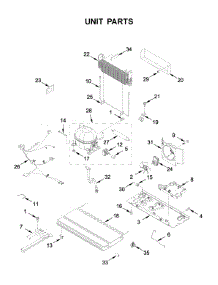 Unit Parts parts for Whirlpool Bottom-Mount Refrigerator WRF535SWHW02 from AppliancePartsPros.com