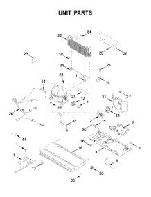 Unit Parts parts for Whirlpool Bottom-Mount Refrigerator WRF535SWHZ04 from AppliancePartsPros.com