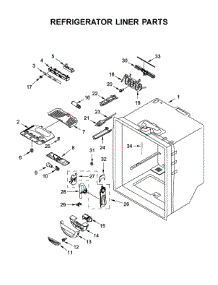 Refrigerator Liner Parts parts for Whirlpool Bottom-Mount Refrigerator WRF535SWHZ05 from AppliancePartsPros.com