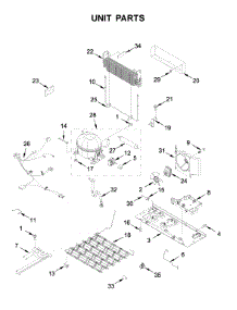 Unit Parts parts for Whirlpool Bottom-Mount Refrigerator WRF535SWHZ05 from AppliancePartsPros.com