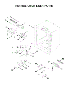 Refrigerator Liner Parts parts for Whirlpool Bottom-Mount Refrigerator WRF540CWHV01 from AppliancePartsPros.com