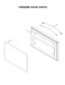 Freezer Door Parts parts for Whirlpool Bottom-Mount Refrigerator WRF540CWHV01 from AppliancePartsPros.com