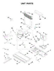 Unit Parts parts for Whirlpool Bottom-Mount Refrigerator WRF540CWHV01 from AppliancePartsPros.com