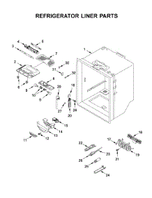 Refrigerator Liner Parts parts for Whirlpool Bottom-Mount Refrigerator WRF540CWHW01 from AppliancePartsPros.com