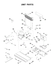 Unit Parts parts for Whirlpool Bottom-Mount Refrigerator WRF540CWHW01 from AppliancePartsPros.com