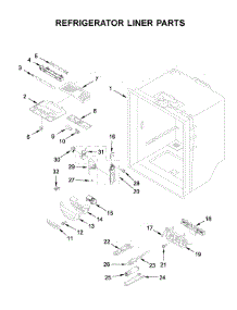 Refrigerator Liner Parts parts for Whirlpool Bottom-Mount Refrigerator WRF540CWHZ02 from AppliancePartsPros.com