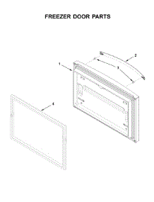 Freezer Door Parts parts for Whirlpool Bottom-Mount Refrigerator WRF540CWHZ02 from AppliancePartsPros.com