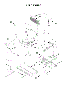 Unit Parts parts for Whirlpool Bottom-Mount Refrigerator WRF540CWHZ02 from AppliancePartsPros.com