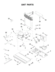 Unit Parts parts for Whirlpool Bottom-Mount Refrigerator WRF540CWHZ03 from AppliancePartsPros.com