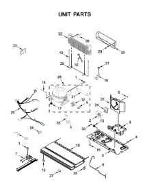Unit Parts parts for Whirlpool Bottom-Mount Refrigerator WRF550CDHZ02 from AppliancePartsPros.com