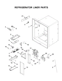 Refrigerator Liner Parts parts for Whirlpool Bottom-Mount Refrigerator WRF550CDHZ03 from AppliancePartsPros.com
