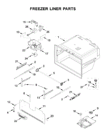 Freezer Liner Parts parts for Whirlpool Bottom-Mount Refrigerator WRF550CDHZ03 from AppliancePartsPros.com